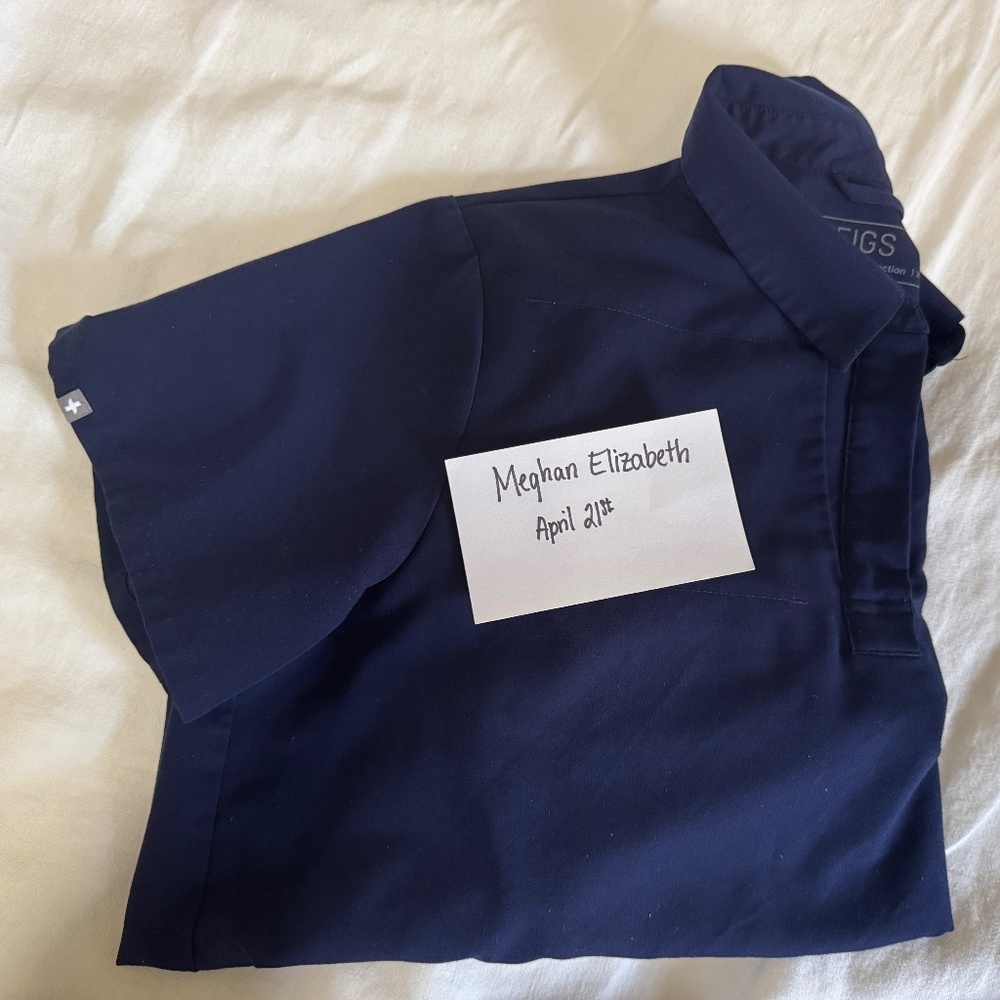 FIGS - Navy Nala- Shortsleeved ScrubPolo 2XL - DISCONTINUED